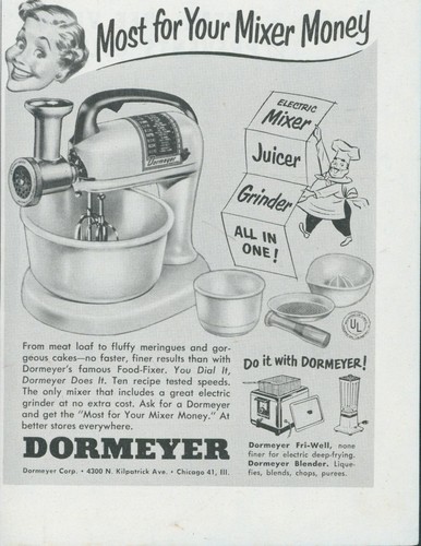1951 dormeyer food fixer - 1951, food-fixer